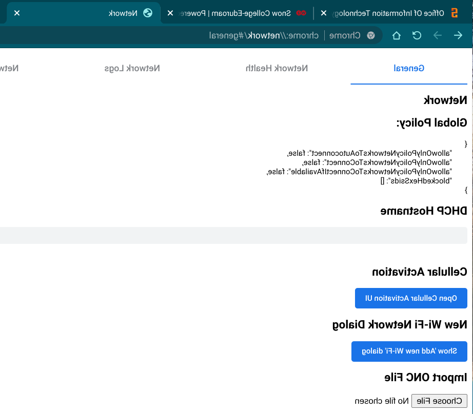 chrome eduroam